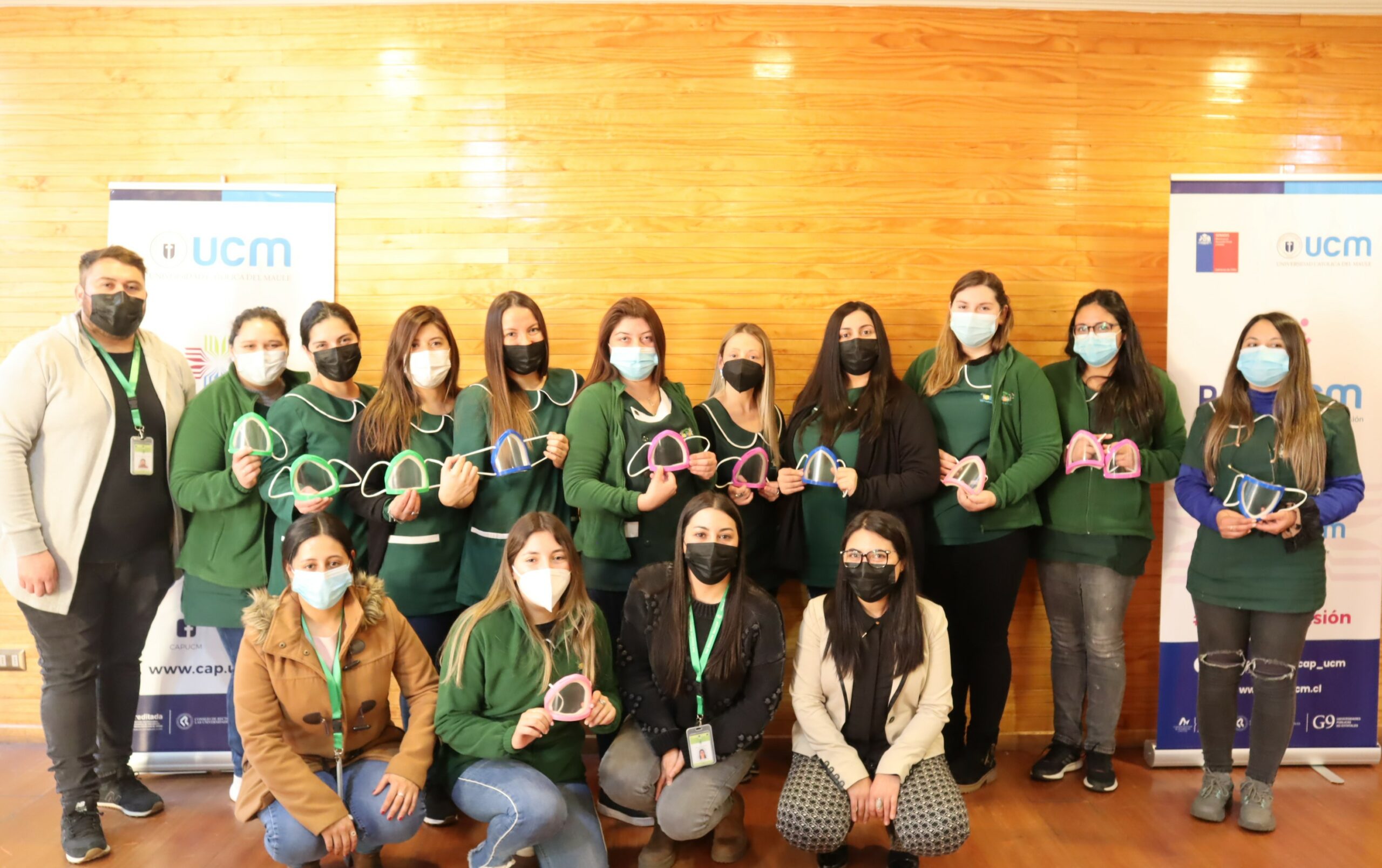 Jardines infantiles de Curicó recibieron mascarillas sociales inclusivas de parte de la UCM