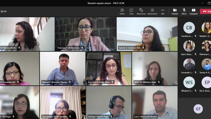 PROGRAMA PACE UCM REALIZÓ REUNIÓN SEMESTRAL CON EQUIPO ASESOR INSTITUCIONAL